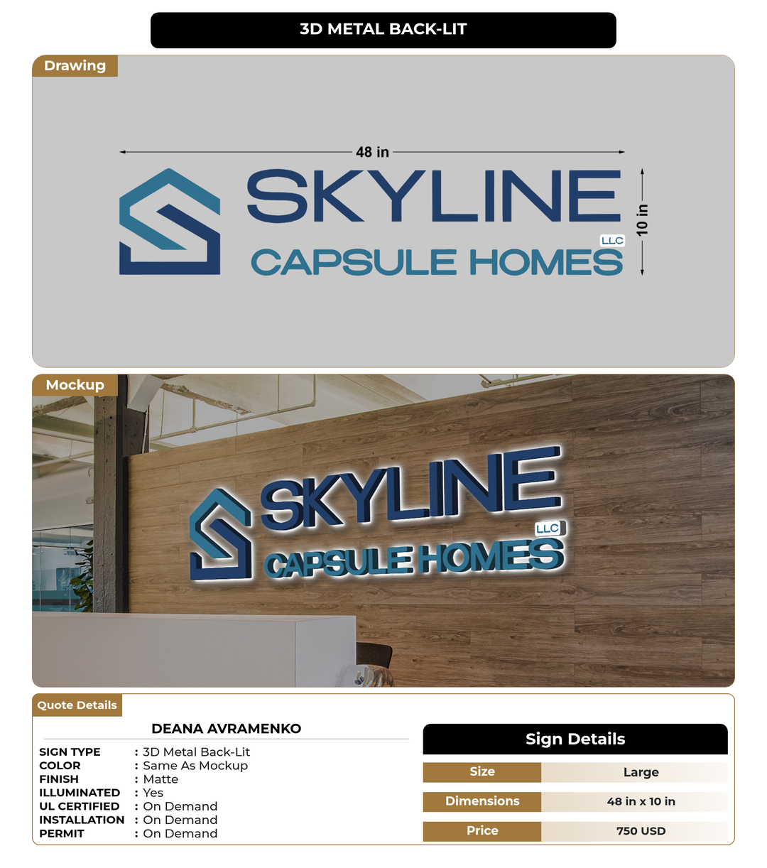 CUSTOM MOCKUP SIGN FOR Deana Avramenko