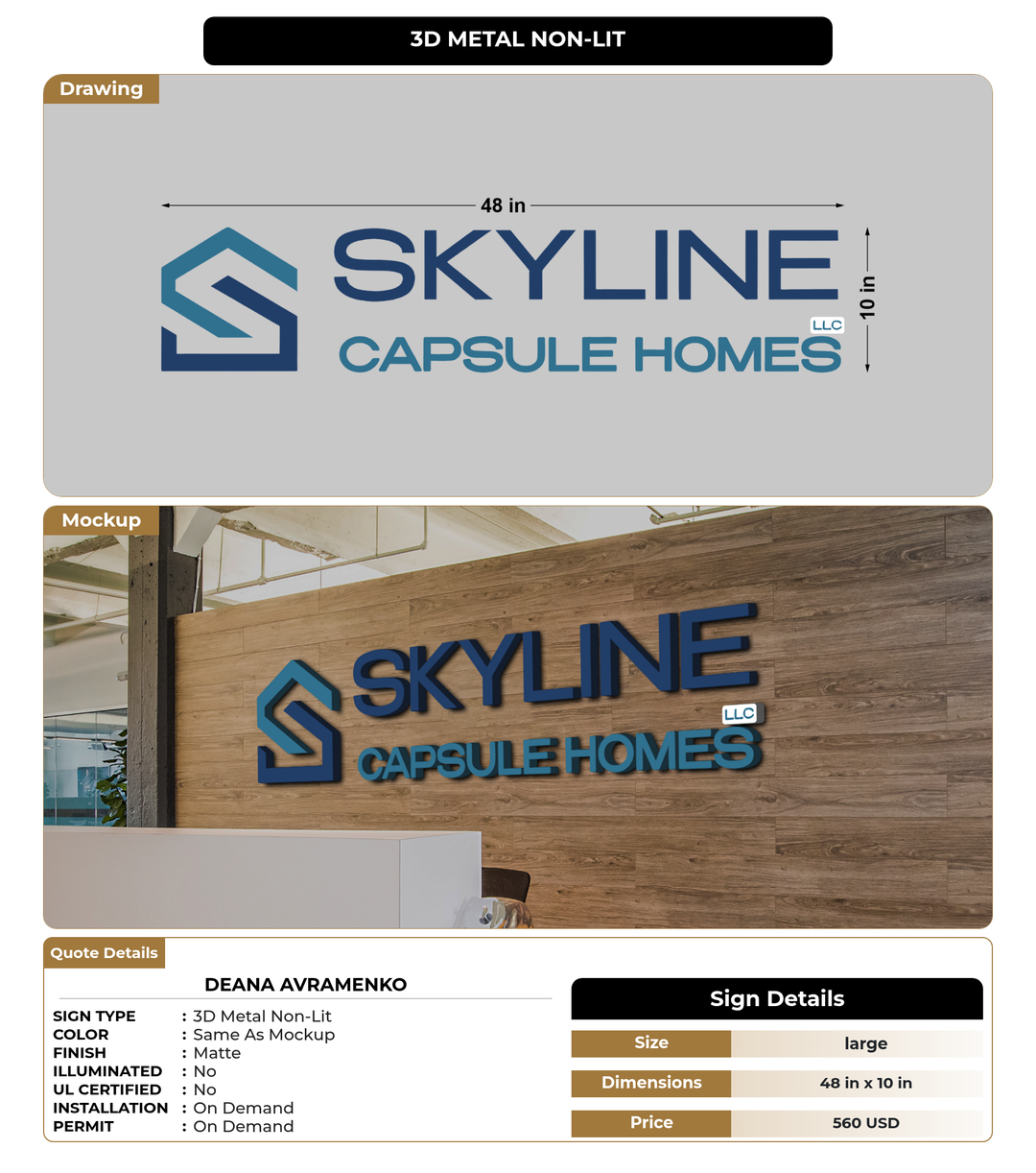 CUSTOM MOCKUP SIGN FOR Deana Avramenko