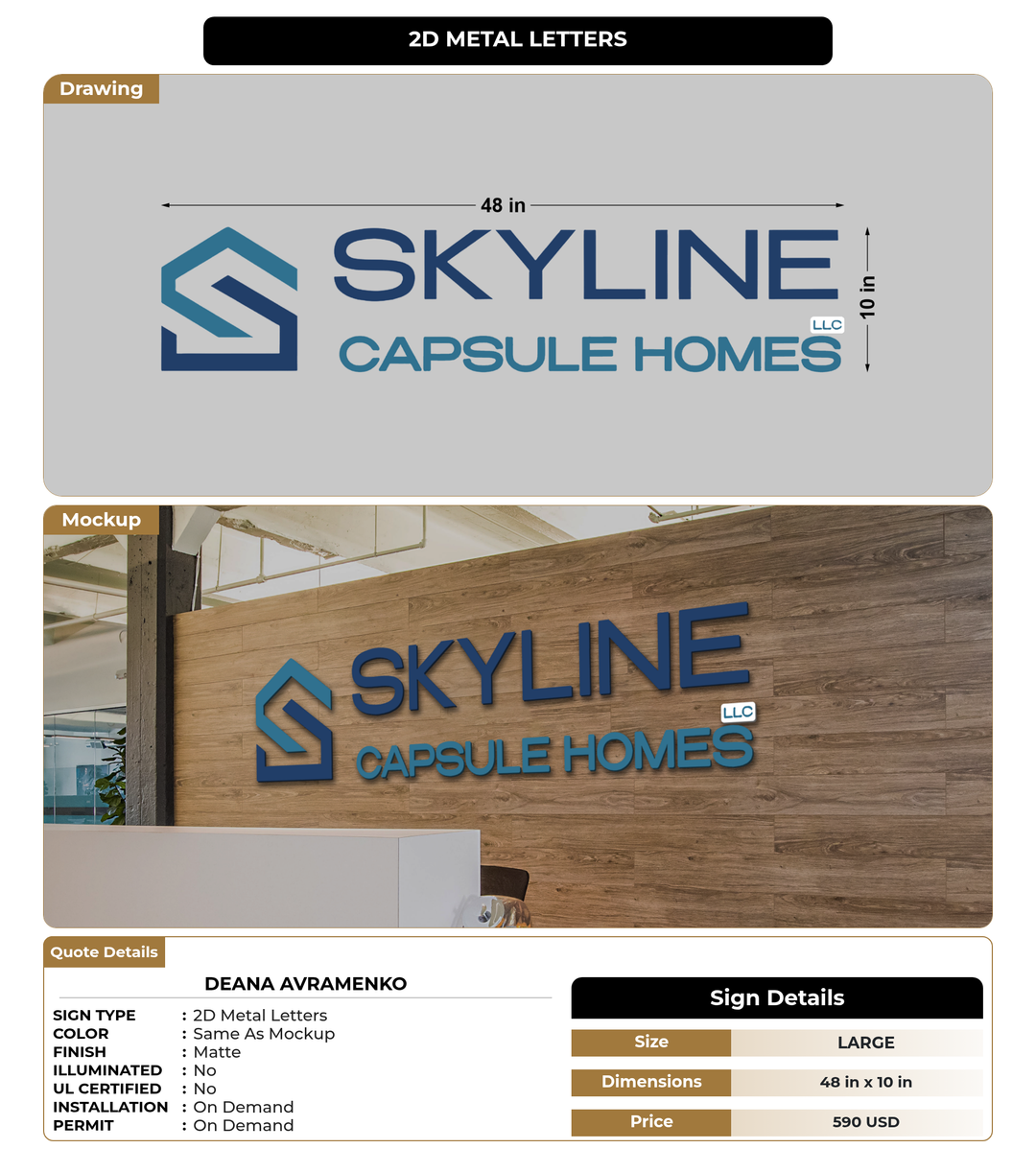 CUSTOM MOCKUP SIGN FOR Deana Avramenko