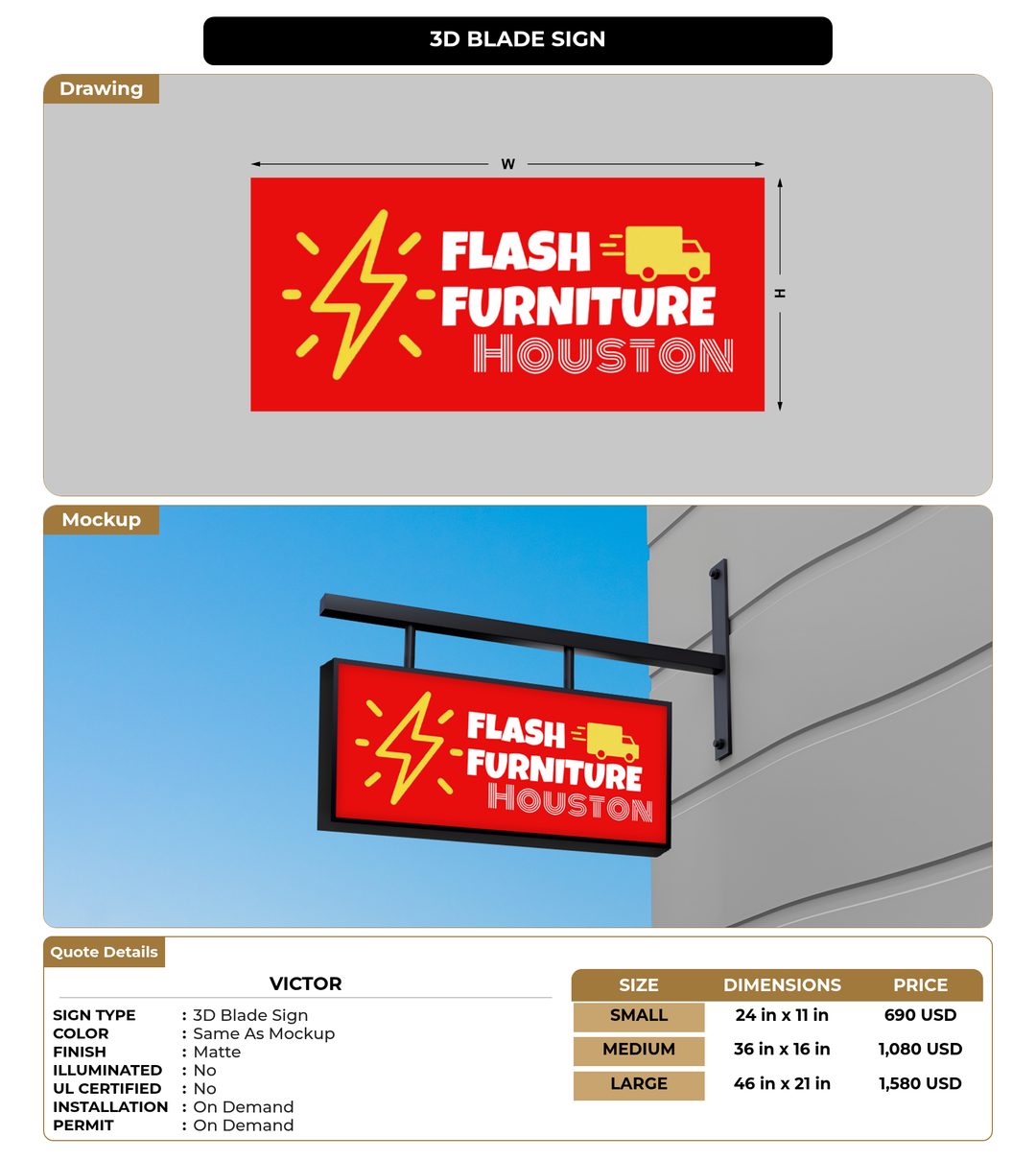 CUSTOM MOCKUP SIGN FOR victor