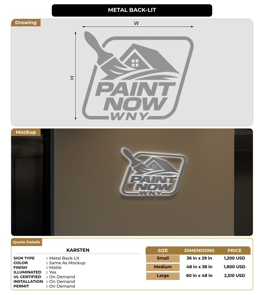 CUSTOM MOCKUP SIGN FOR Karsten