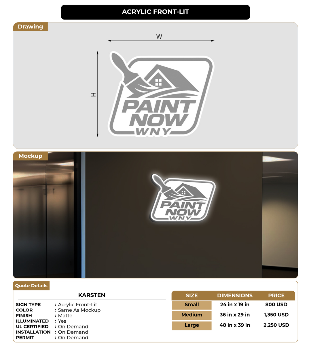 CUSTOM MOCKUP SIGN FOR Karsten