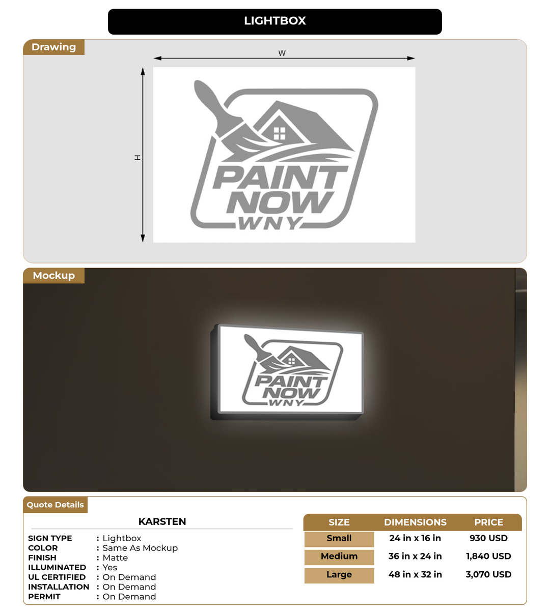 CUSTOM MOCKUP SIGN FOR Karsten