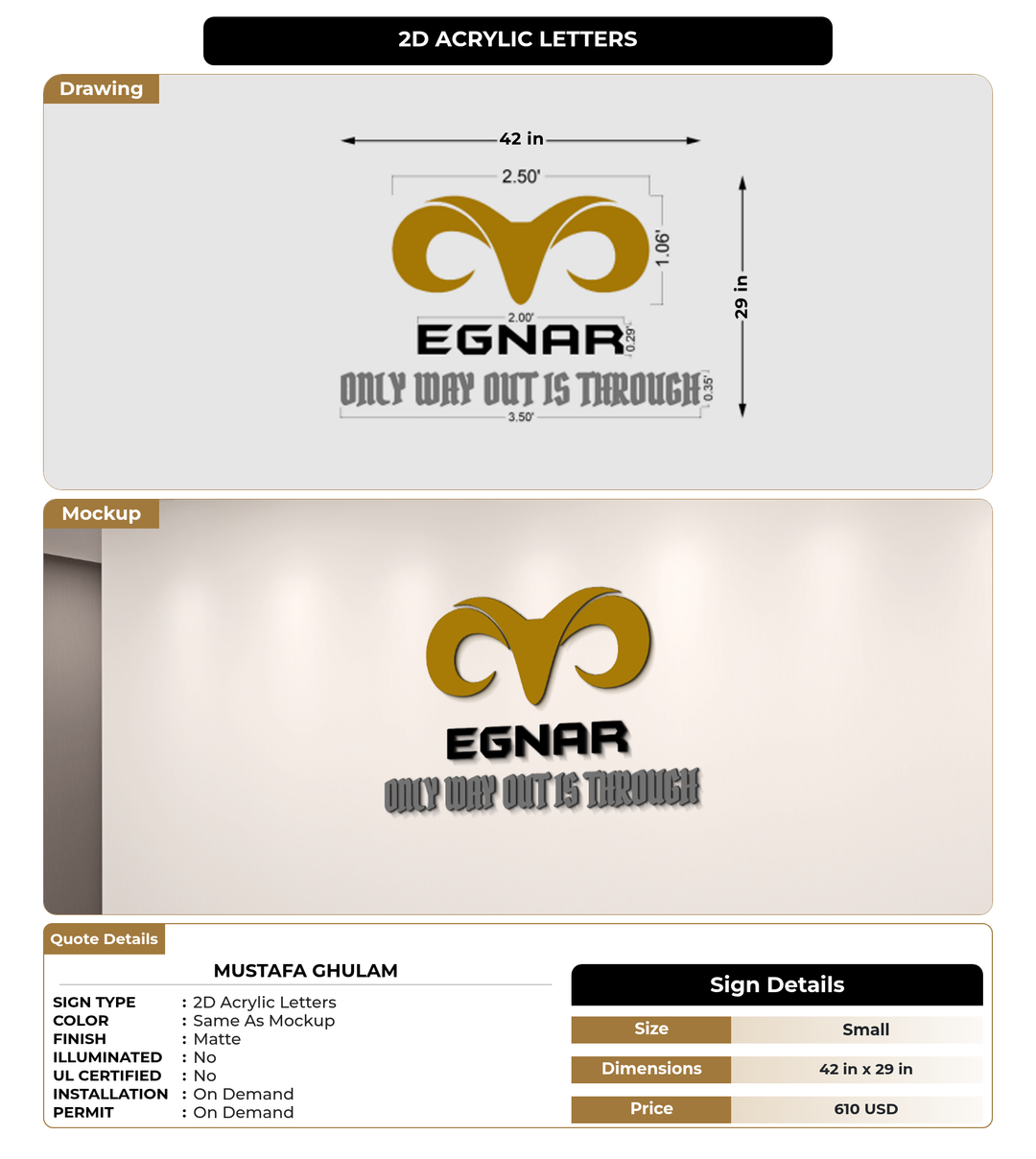 CUSTOM MOCKUP SIGN FOR Mustafa ghulam