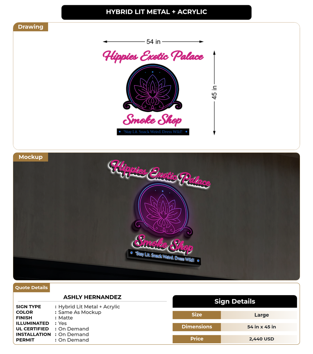 CUSTOM MOCKUP SIGN FOR Ashly Hernandez