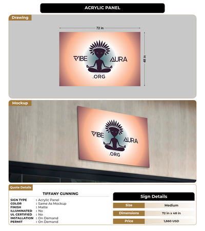 CUSTOM MOCKUP SIGN FOR Tiffany Gunning