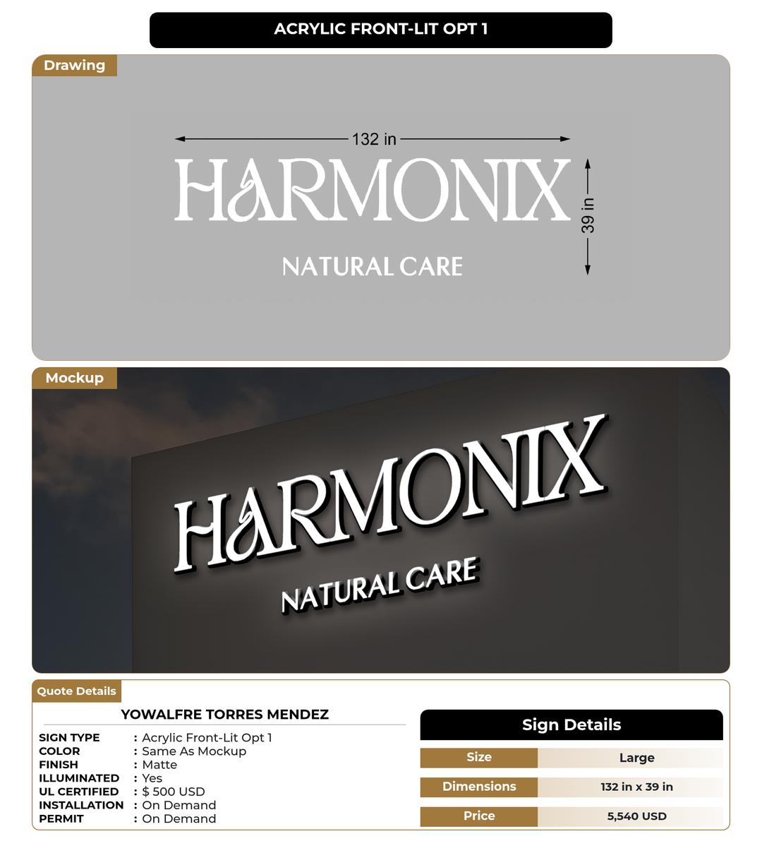 CUSTOM MOCKUP SIGN FOR Yowalfre Torres Mendez