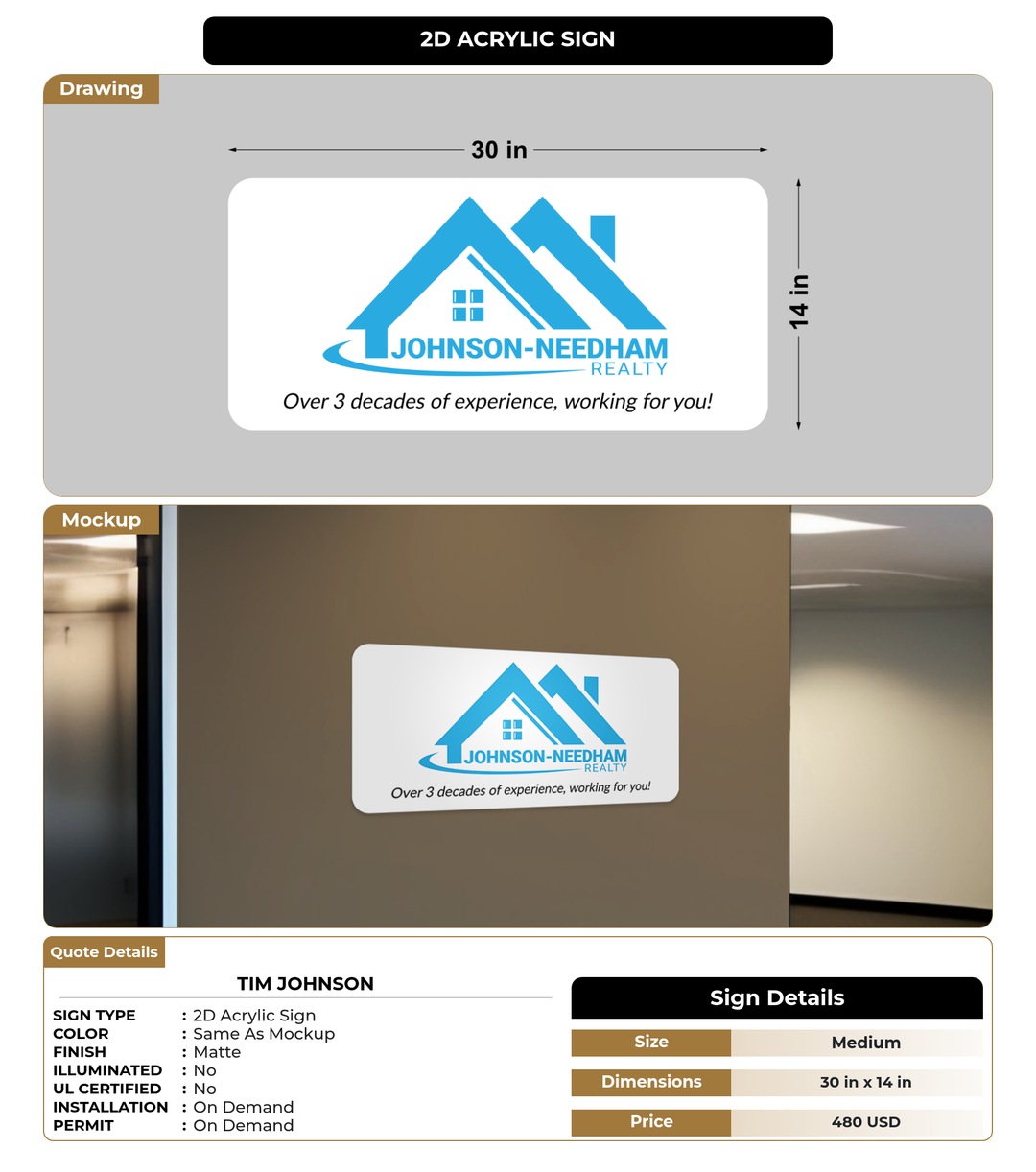 CUSTOM MOCKUP SIGN FOR Tim Johnson