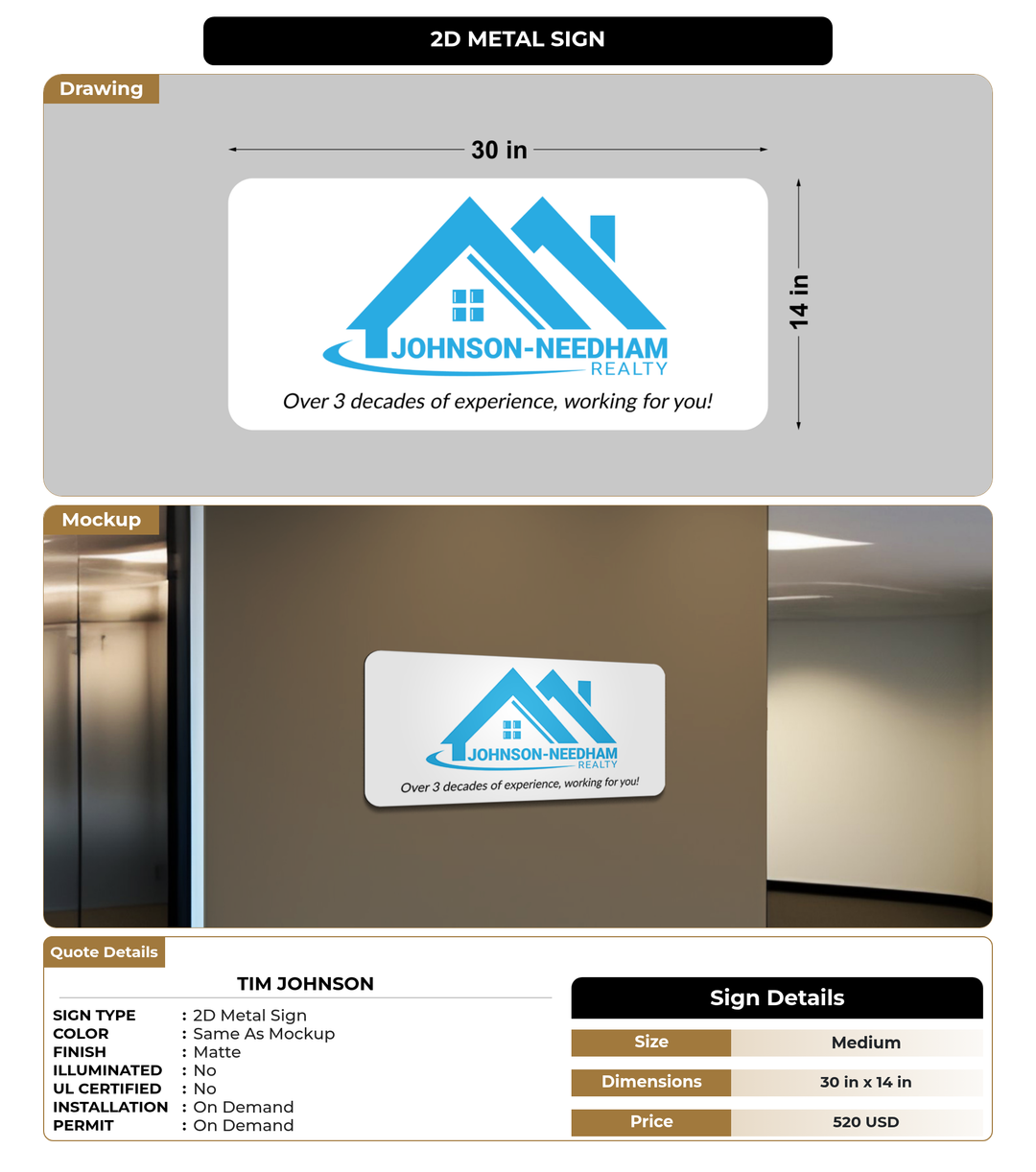 CUSTOM MOCKUP SIGN FOR Tim Johnson