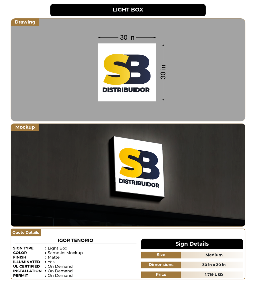CUSTOM MOCKUP SIGN FOR Igor Tenorio