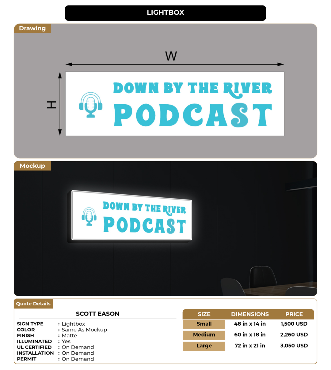 CUSTOM MOCKUP SIGN FOR Scott Eason