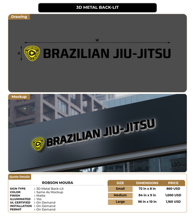 CUSTOM MOCKUP SIGN FOR Robson Moura