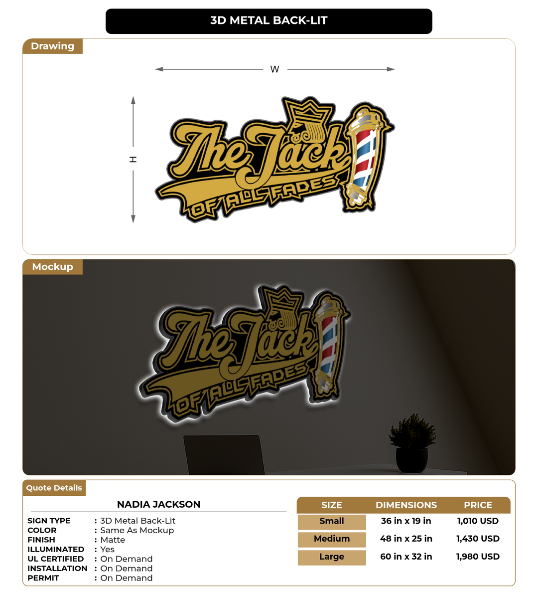 CUSTOM MOCKUP SIGN FOR Nadia Jackson