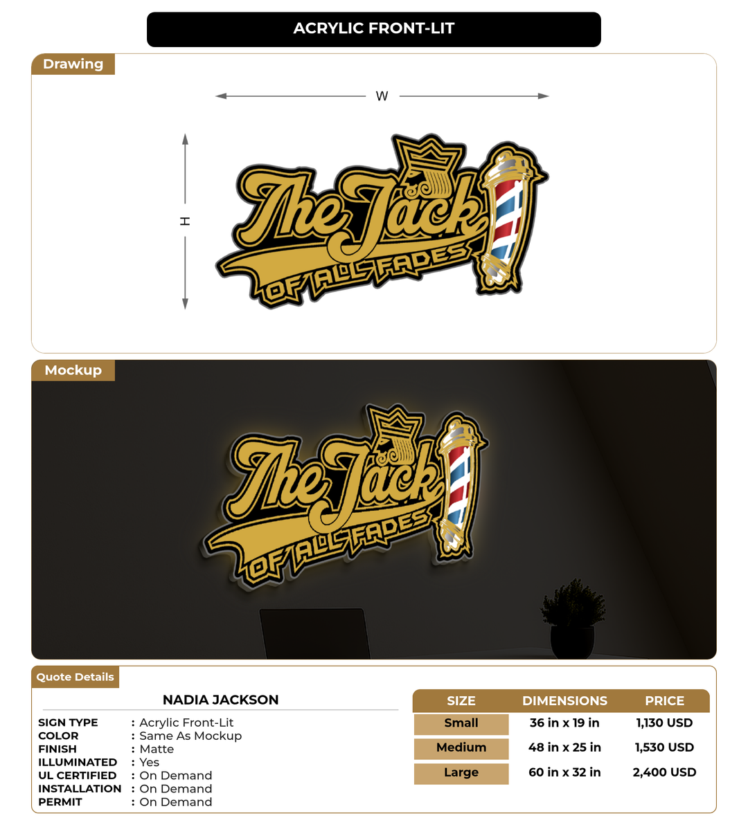 CUSTOM MOCKUP SIGN FOR Nadia Jackson