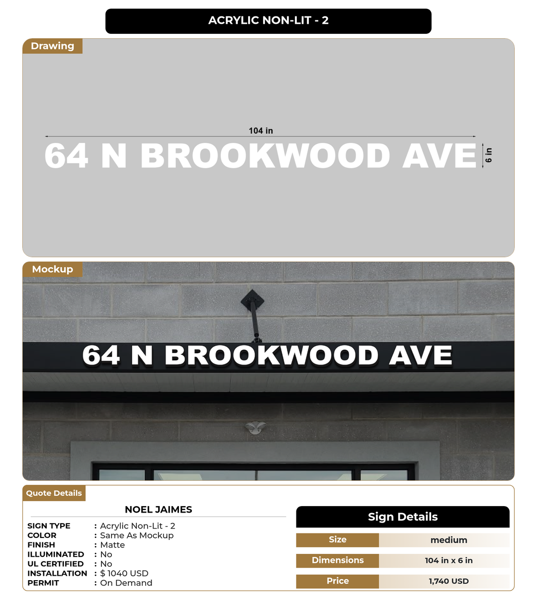 CUSTOM MOCKUP SIGN FOR Noel Jaimes