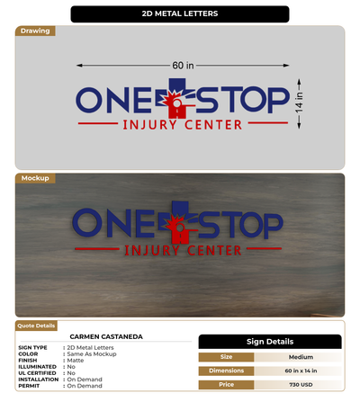 CUSTOM MOCKUP SIGN FOR Carmen Castaneda