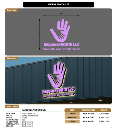 CUSTOM MOCKUP SIGN FOR Ra’Quell Yarbrough