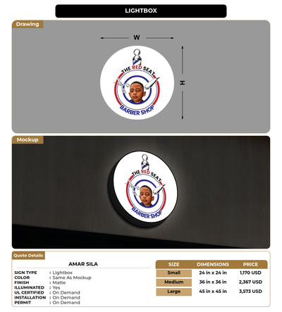 CUSTOM MOCKUP SIGN FOR Amar Sila