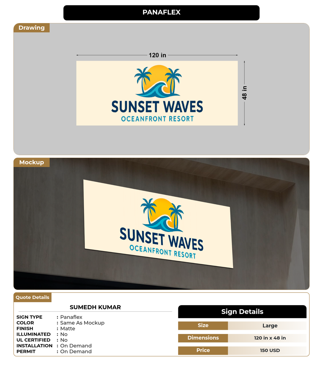 CUSTOM MOCKUP SIGN FOR Sumedh Kumar