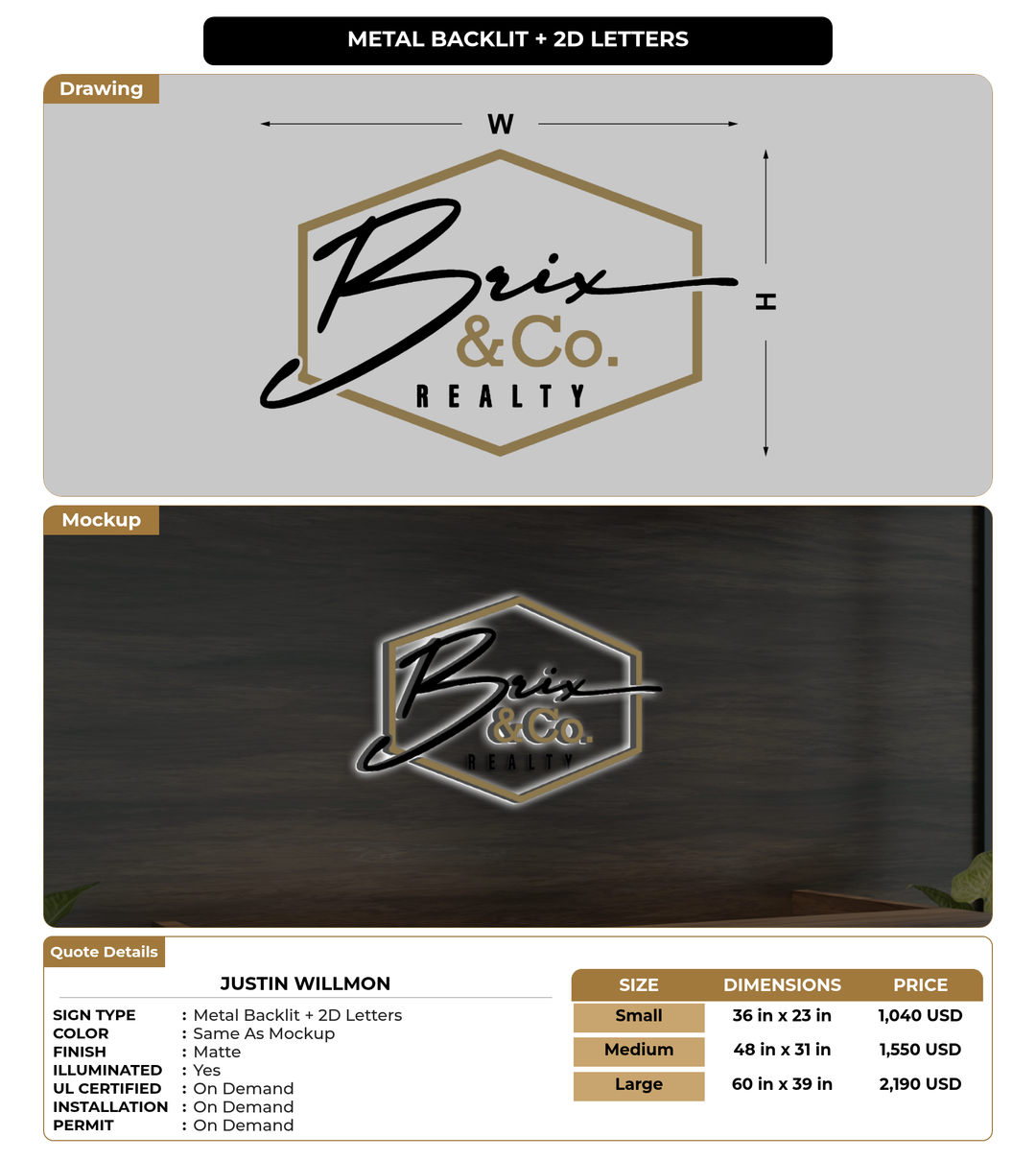 CUSTOM MOCKUP SIGN FOR Justin Willmon
