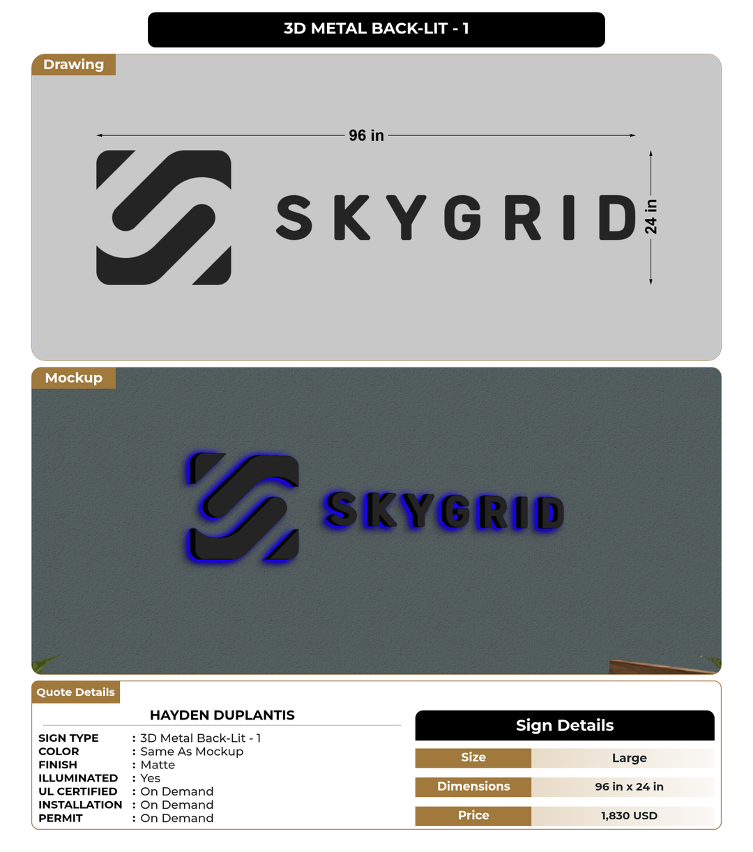 CUSTOM MOCKUP SIGN FOR Hayden Duplantis