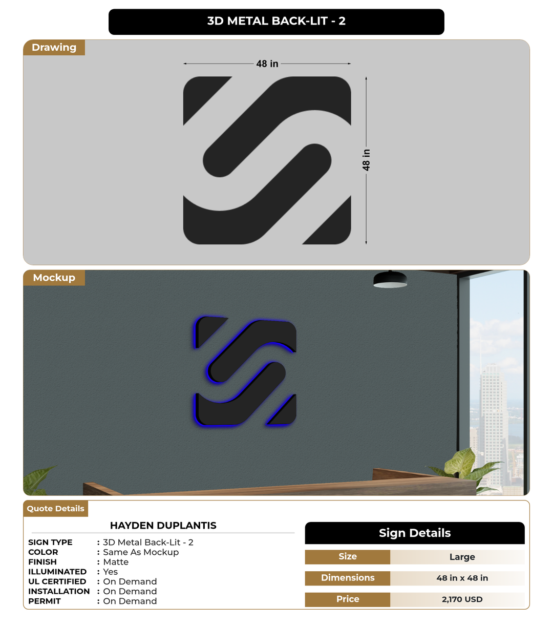 CUSTOM MOCKUP SIGN FOR Hayden Duplantis