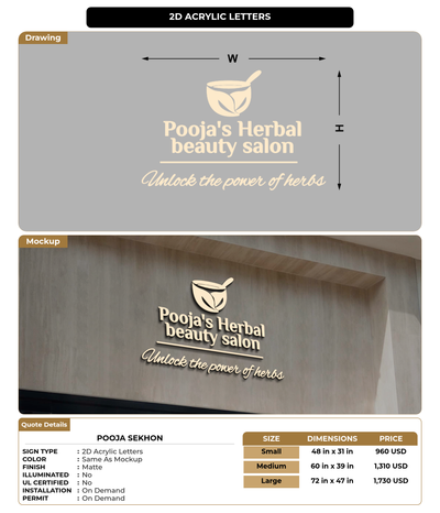 CUSTOM MOCKUP SIGN FOR Pooja Sekhon