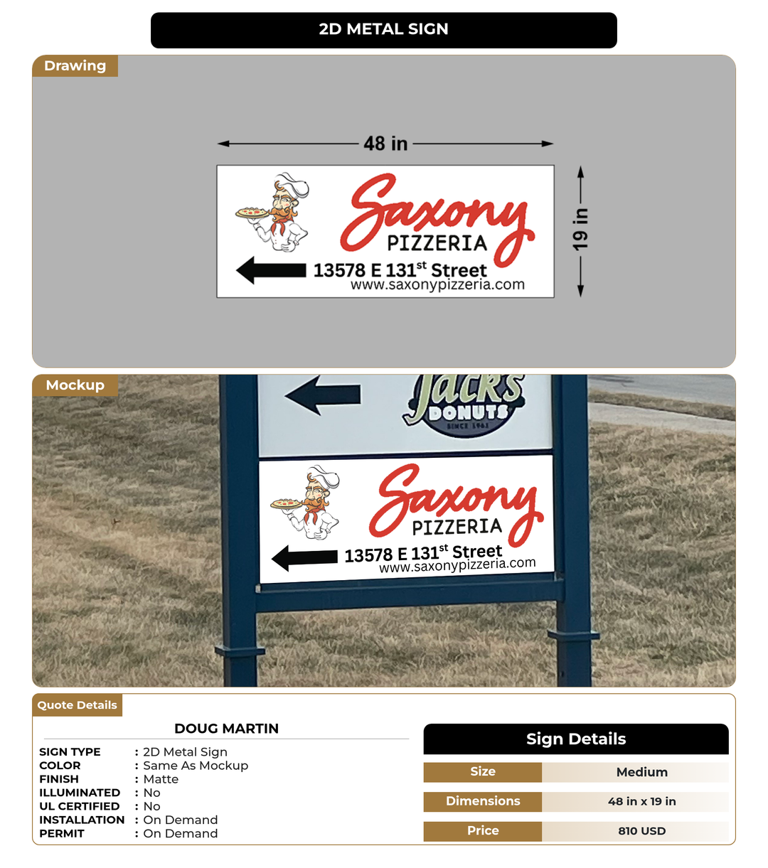 CUSTOM MOCKUP SIGN FOR Doug Martin