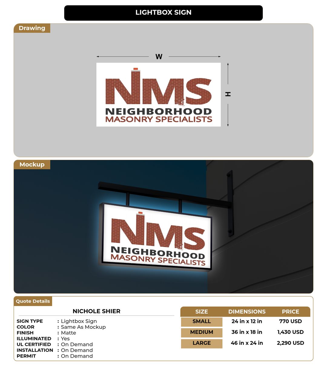CUSTOM MOCKUP SIGN FOR Nichole Shier