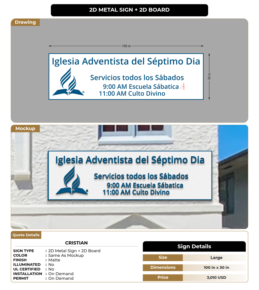 CUSTOM MOCKUP SIGN FOR Cristian