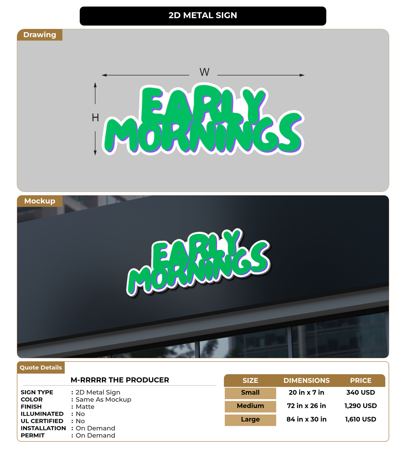 CUSTOM MOCKUP SIGN FOR M-Rrrrr The Producer