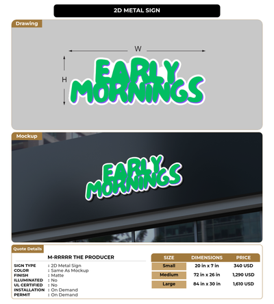 CUSTOM MOCKUP SIGN FOR M-Rrrrr The Producer