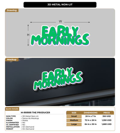 CUSTOM MOCKUP SIGN FOR M-Rrrrr The Producer