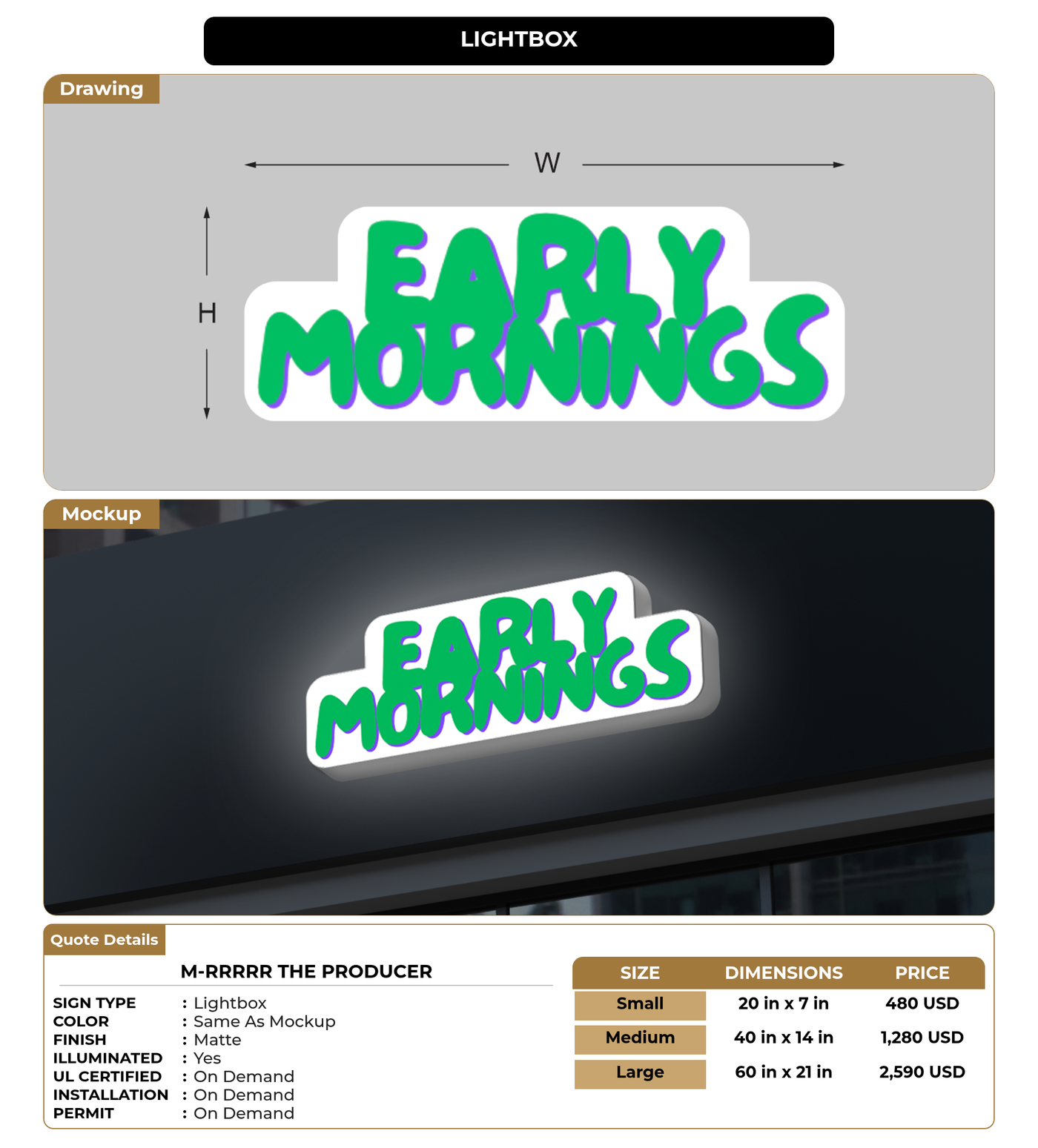 CUSTOM MOCKUP SIGN FOR M-Rrrrr The Producer