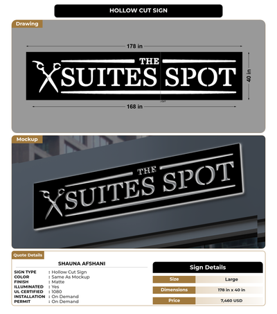 CUSTOM MOCKUP SIGN FOR Shauna Afshani