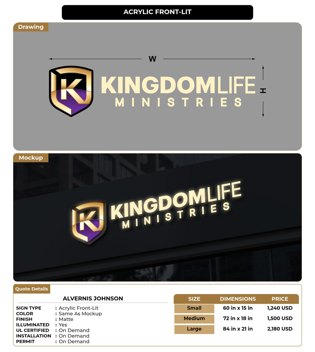 CUSTOM MOCKUP SIGN FOR alvernis johnson