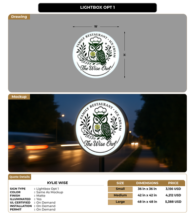 CUSTOM MOCKUP SIGN FOR Kylie Wise