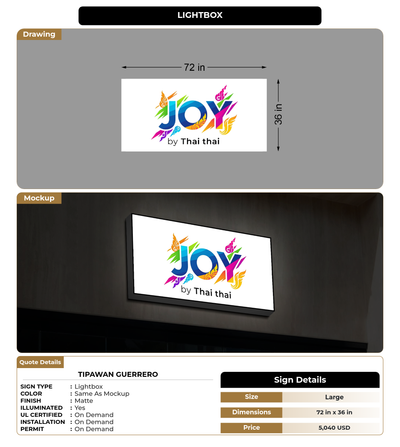 CUSTOM MOCKUP SIGN FOR Tipawan guerrero
