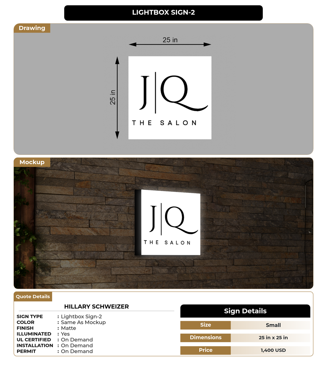 CUSTOM MOCKUP SIGN FOR Hillary Schweizer