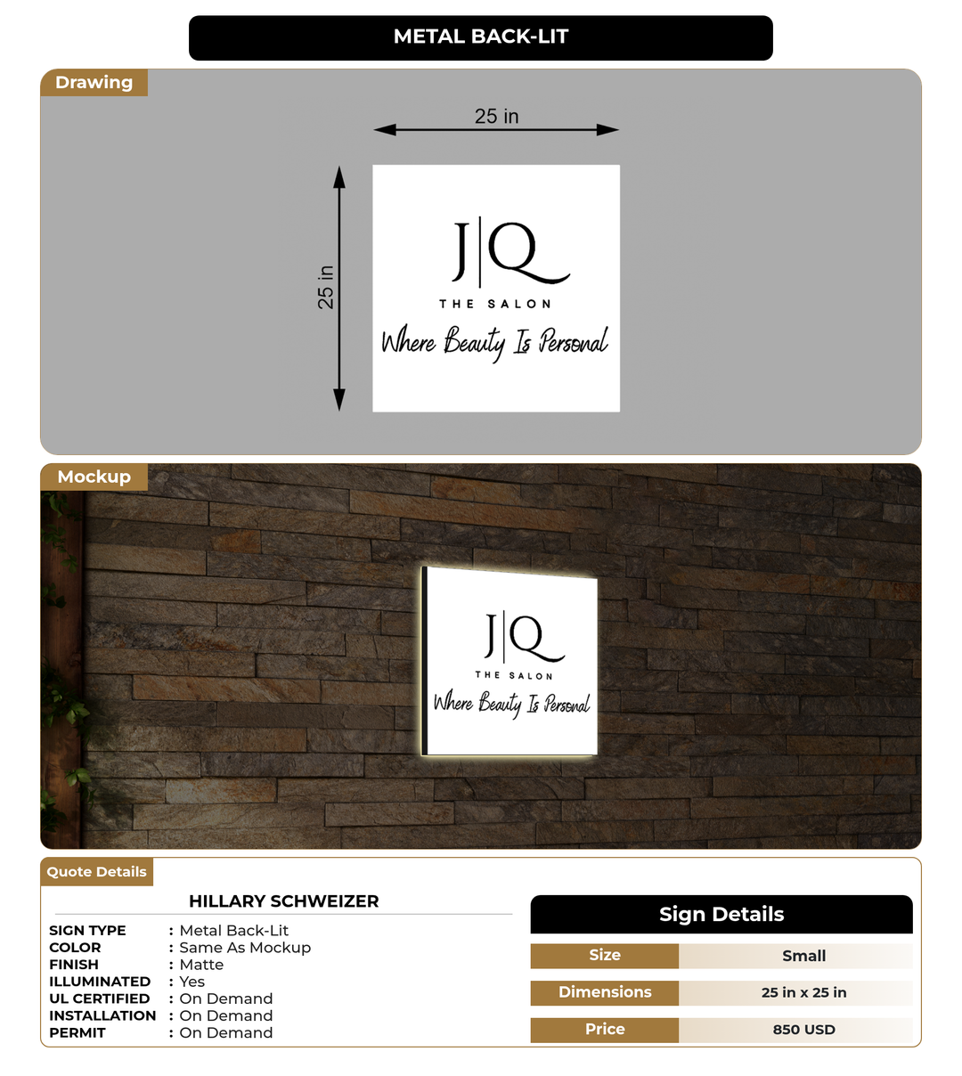 CUSTOM MOCKUP SIGN FOR Hillary Schweizer