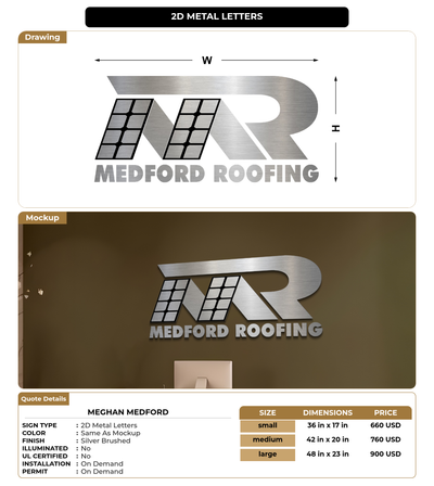 CUSTOM MOCKUP SIGN FOR Meghan Medford