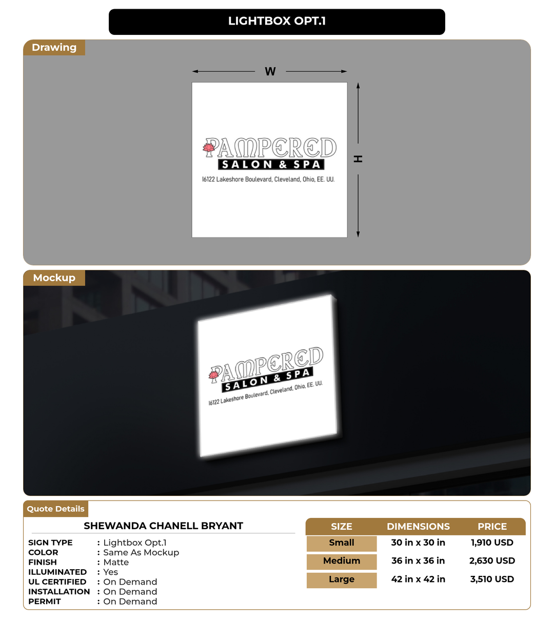 CUSTOM MOCKUP SIGN FOR Shewanda Chanell Bryant