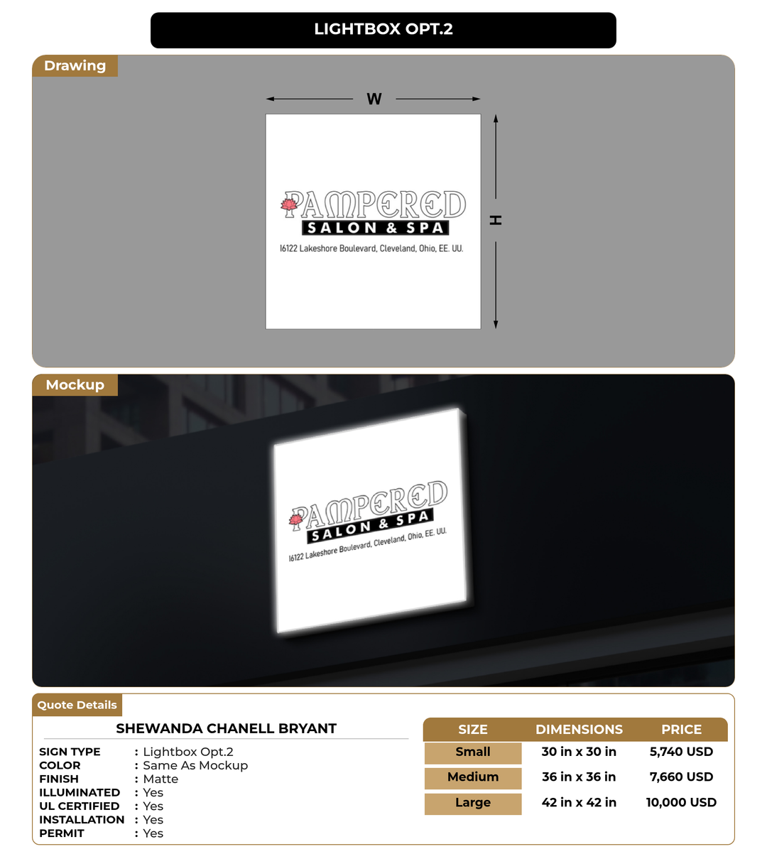 CUSTOM MOCKUP SIGN FOR Shewanda Chanell Bryant