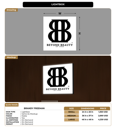 CUSTOM MOCKUP SIGN FOR Brandy Freeman