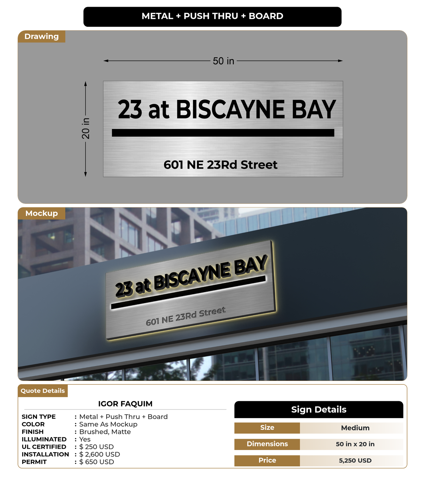 CUSTOM MOCKUP SIGN FOR Igor faquim
