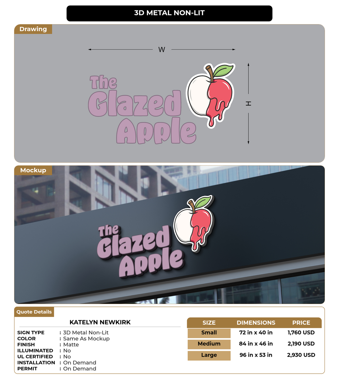 CUSTOM MOCKUP SIGN FOR Katelyn Newkirk