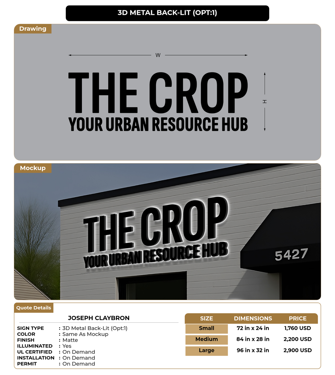 CUSTOM MOCKUP SIGN FOR Joseph claybron