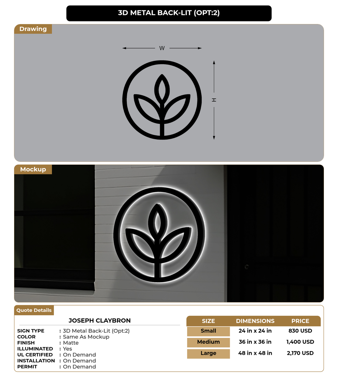 CUSTOM MOCKUP SIGN FOR Joseph claybron