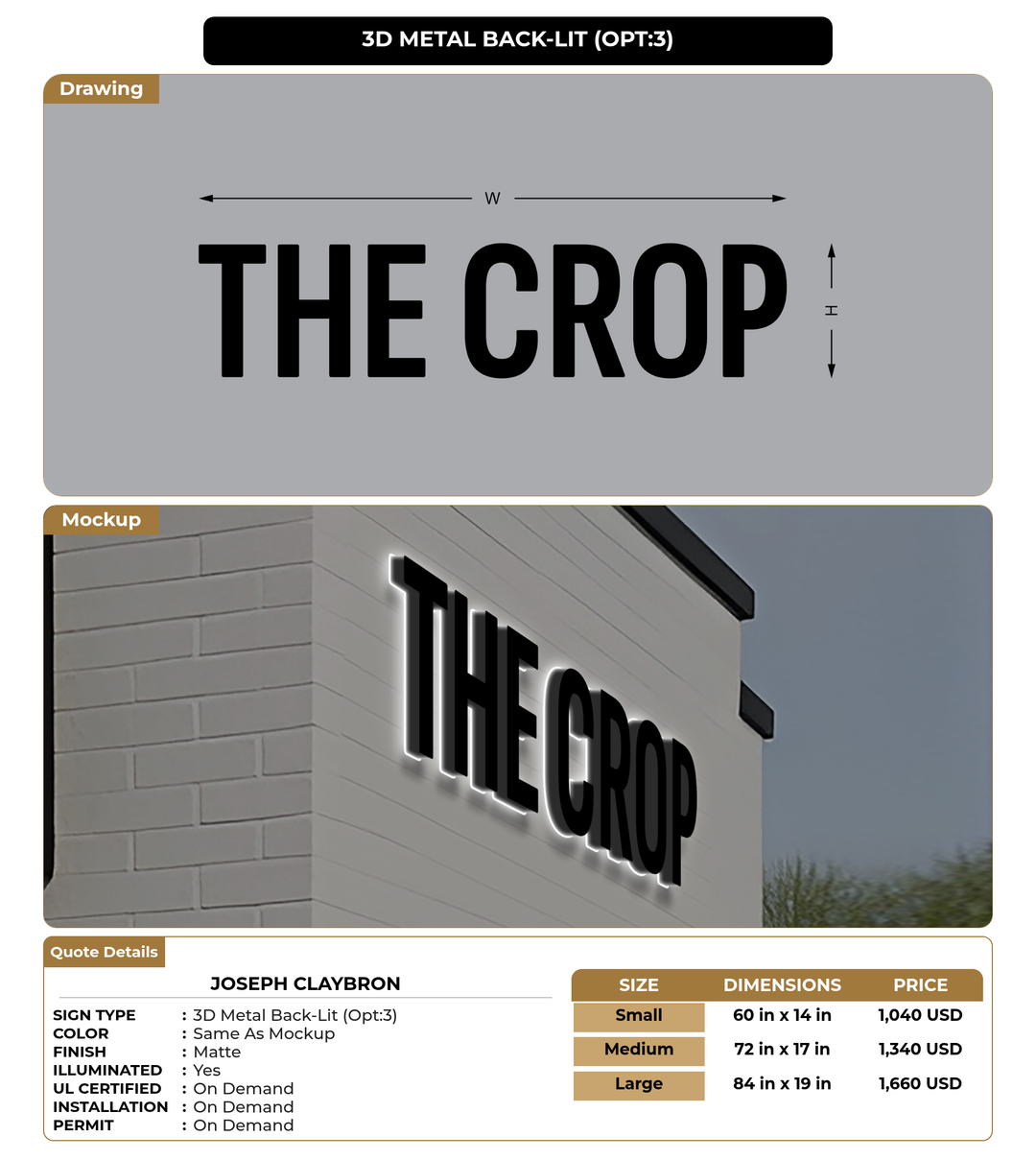 CUSTOM MOCKUP SIGN FOR Joseph claybron