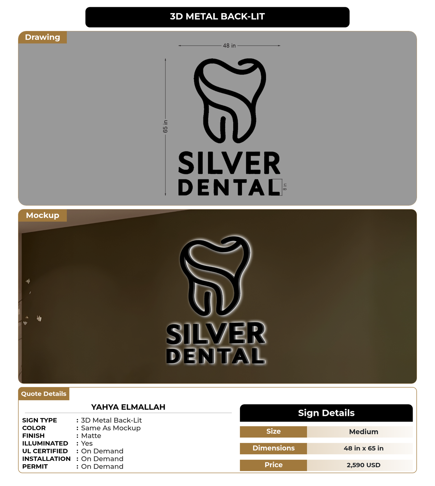 CUSTOM MOCKUP SIGN FOR Yahya Elmallah